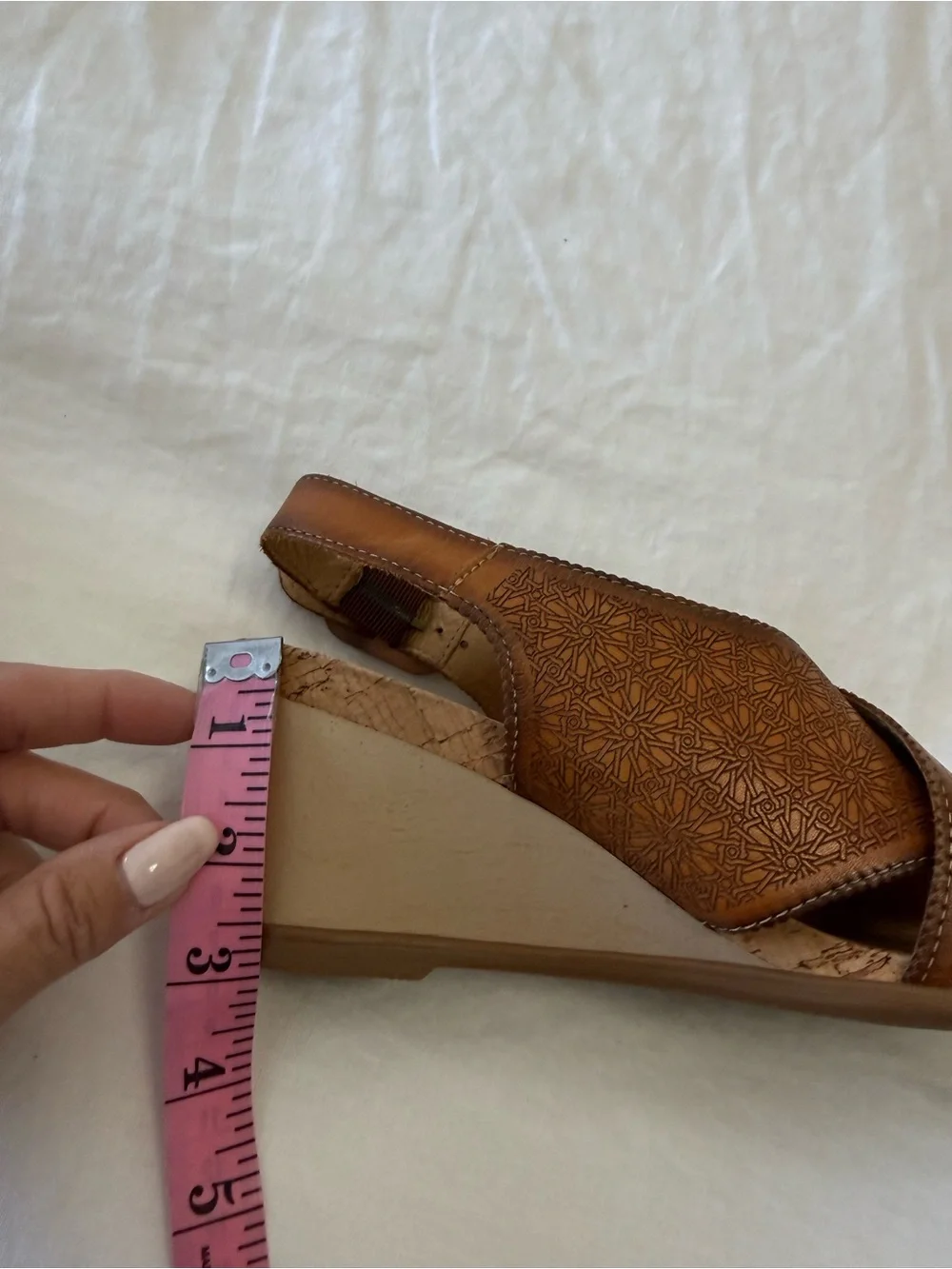 PIKOLINOS | SZ 39 (US 8) | Brown Leather Vigo Wedge Heels Slingbacks Sandals